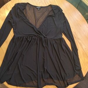 Torrid mesh long sleeve baby doll